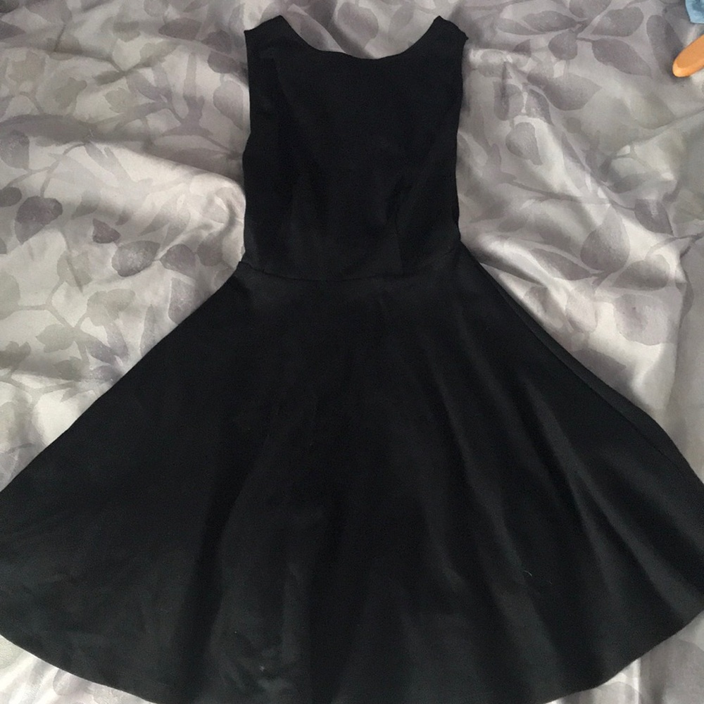 Backless little black dress